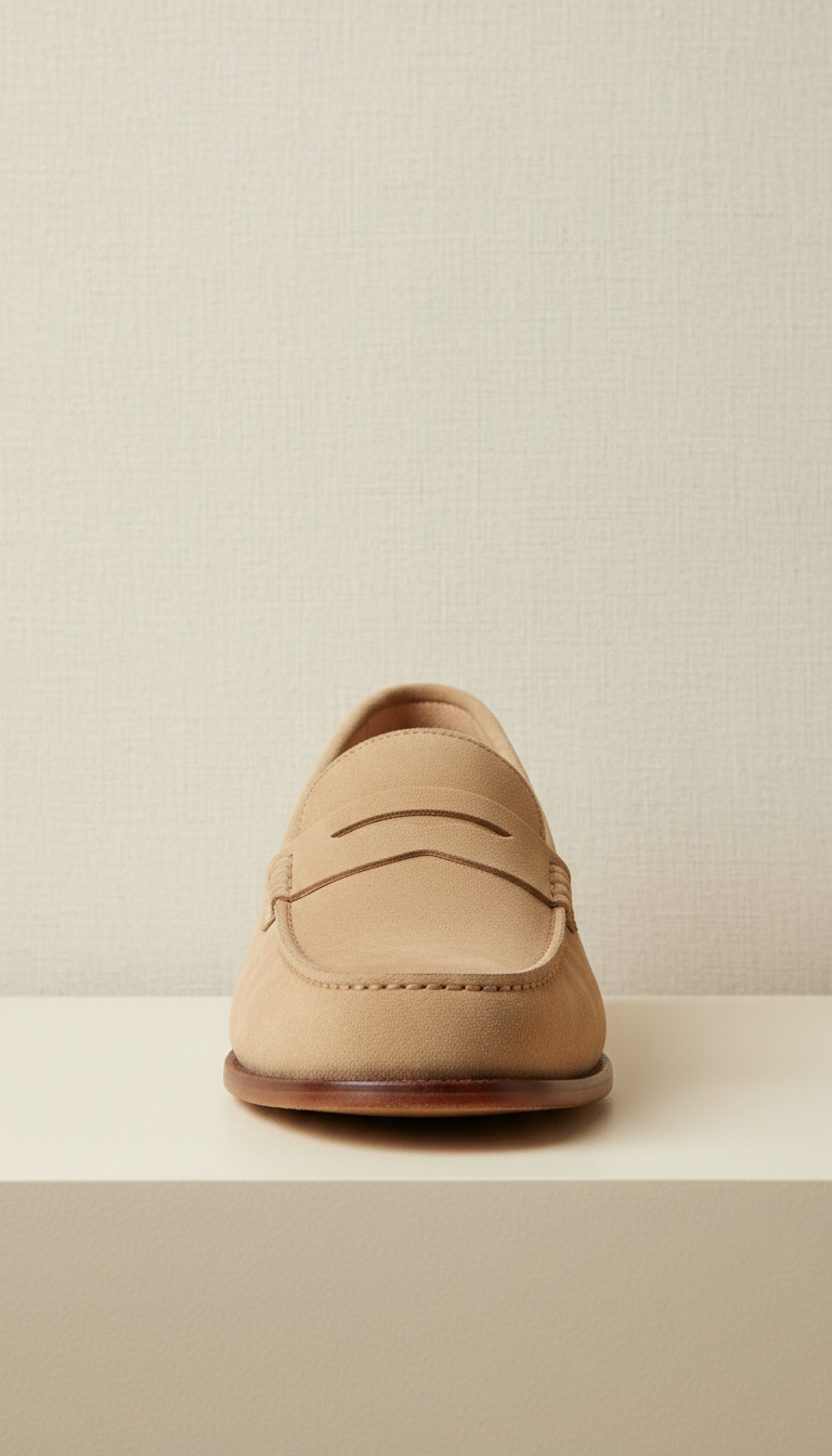 Wheat suede classic loafer