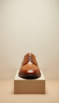 Chestnut leather oxford dress shoe